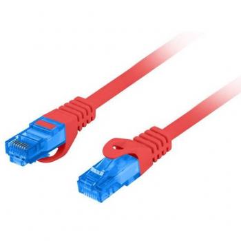 Cordon de connexion S/FTP Cat 6A 0,5m Rouge