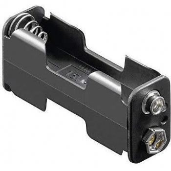 Supporto de Batería Goobay 2× FR6/HR6/LR6 en Negro