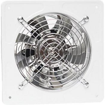 Ventilador de extracción 220V, 6 pulgadas, bajo nivel de ruido, para cocina y baño, color blanco