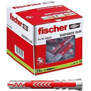 Fischer Plug Duopower 10X80 (Pack of 25)