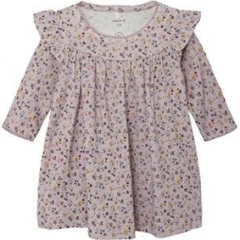 Vestido con diseño floral y mangas largas para bebé niña