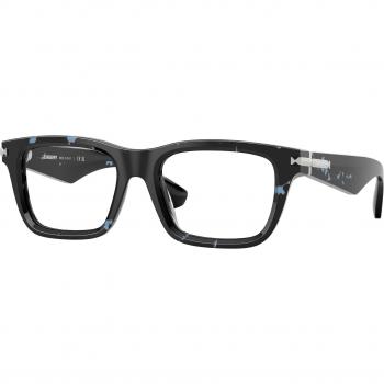 Burberry Acetat Herrenbrille BE2419, Code 4111, Blau transparent, quadratisch
