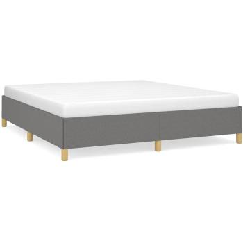 VidaXL King Bed Frame in Dark Grey – Plywood and Engineered Wood Design
