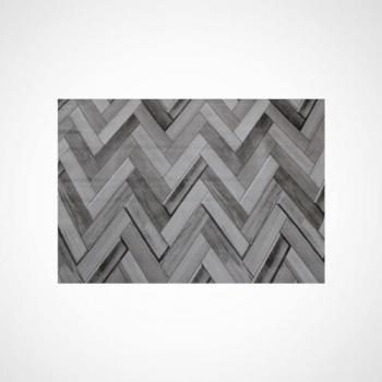 Plancher vinyle Chevron gris 140x150 cm – Mix PVC/Vinyle 50 % / 50 %