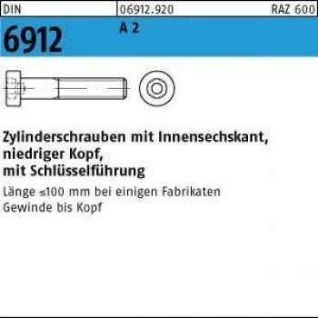 Nobrand DIN 6912 Zylinderschraube – Edelstahl A2, M4×35 mm, 200 Stück