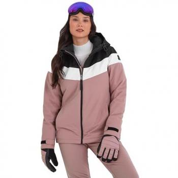 TOG24 Panorama Women’s Ski Coat – Black/Faded Pink – UK10