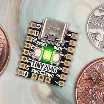 Pimoroni Tiny 2040 RP2040 Mikrocontroller-Board, 8MB Flash, ohne Header-Option