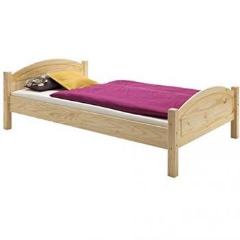 Lit simple FLIMS 100 x 200 cm avec tête et pied de lit arrondi