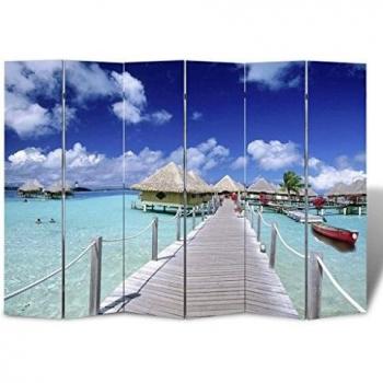VidaXL 217x170 cm Beach Room Divider