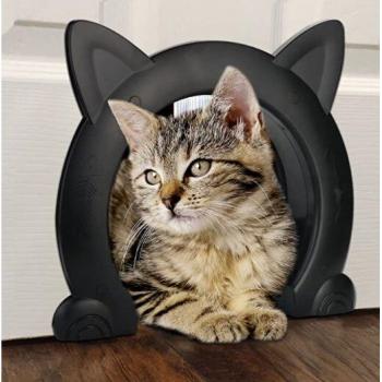 Puerta de Gato, Entrada y Salida Interior para Mascotas, Fácil de Instalar y Duradera