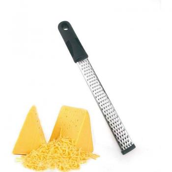 12‑Inch Stainless Steel Cheese & Lemon Grater – Sleek White Design
