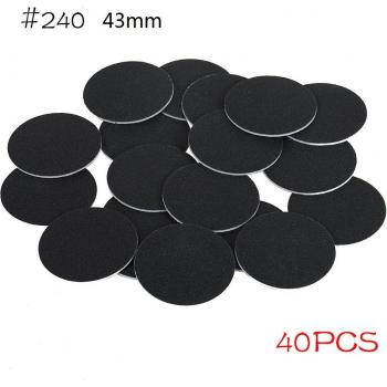 4.3CM 240 Grit Replaceable Sandpaper Discs for Electric Foot File