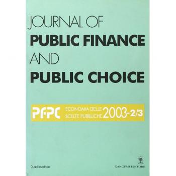 Journal of public finance and public choice. Economia delle scelte pubbliche