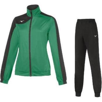 Mizuno Damen Team Kobe Knit Trainingsanzug Grün/Schwarz Größe S