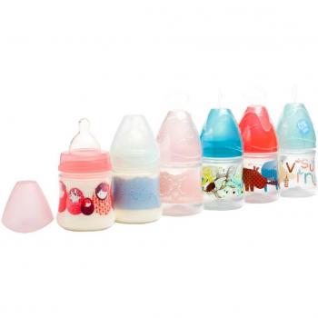 Biberon 150 ml con tettarella in silicone