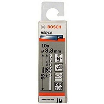 Punta HSS-Co 3,3 mm, lunghezza totale 65 mm