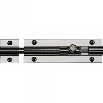 Chrome‑Finish Barrel Bolt, 101.6 mm H × 31.8 mm W