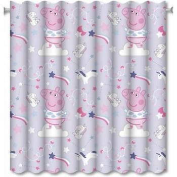 Peppa Pig gordijnen met slaperig ontwerp (Pak van 2)