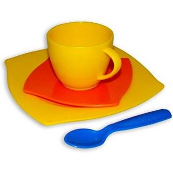 Polesie Kaffee-Tablett-Set 4‑teile, Netz inklusive