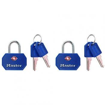 Master Lock 4681EURTBLR TSA Vorhängeschloss 2er-Pack