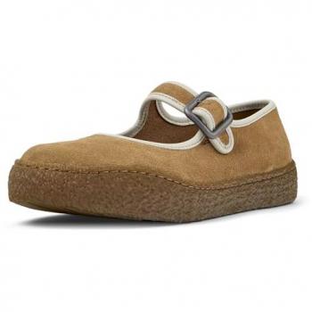 CAMPER Peu Terreno Brown Comfort Sneaker – Female Size 40 – Smooth Leather