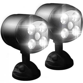 Upgrade Waterproof Battery Motion Sensor Lights, 600 Lumens Wireless LED Security Wall Spotlight