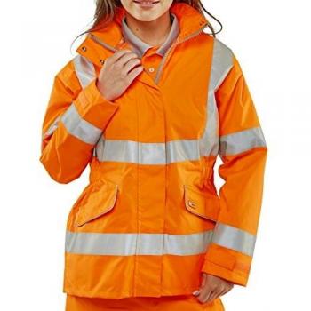 BeeSwift LBD35ORXS Ladies Executive High Visibility Jacket, X-Small, Orange