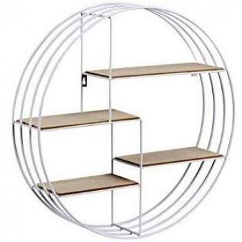 Scaffale a muro Nadine in legno di AC Design Furniture, finitura: bianco, dimensioni totali: 10 x 45 x 45 cm