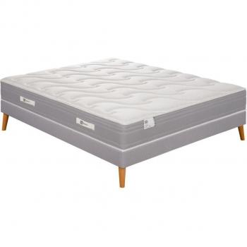 Set Matelas et Sommier Simmons 160x200 – Ressorts Ensachés Mi-Ferme H25