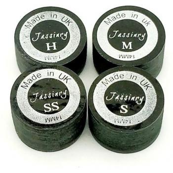 Pack 10 Embouts de Queue Jassinry Noir 14mm – Dureté Fine SS/S/M/H