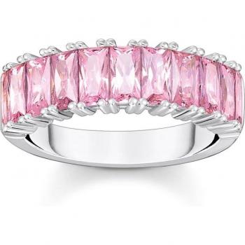 Anillo Thomas Sabo con piedras pavé rosa