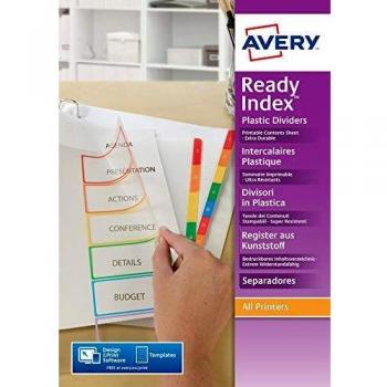 Intercalaires ReadyIndex 6 touches numériques AVERY