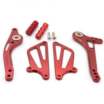 Adjustable CNC Aluminum Rearset Foot Pegs for Kawasaki ZX-10R 2004-2005