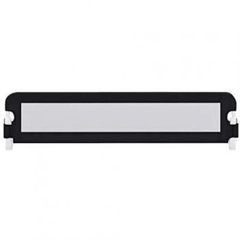 Toddler Bed Guard Rail Grey 180x42 cm Polyester