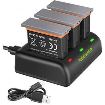 Neewer AB1 Replacement Battery and Charger Kit for DJI OSMO Action Camera (Fully Compatible)