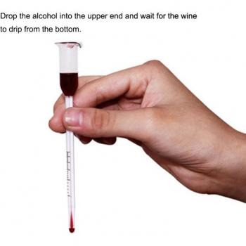 Termómetro Medidor de Alcohol para Vino de 13 cm