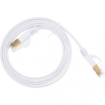 1M Cat7 Shielded Flat Ethernet Cable 10Gbps