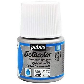 Peinture à tissu Pébéo Setacolor 45ml Argent