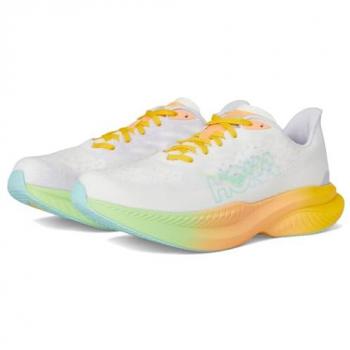 HOKA Men’s Mach 6 Frost/Starlight Glow Road Shoes – 11.5, Medium (D)
