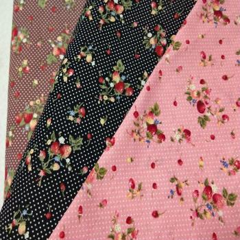 Pared Decorativa 50x145 cm Flor Roja Pequeña – Algodón Popelina