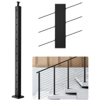 Poteau Balustrade avec Trous Pré-percés 30°