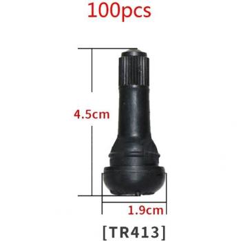 Tapón de goma para válvula de neumático, 100 uds., aleación de zinc