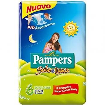 PAMPERS SOLE LUNA 15-30KG MISURA 6