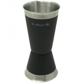 Mesureur Double VinBouquet 25/50 ml Acier Gomme