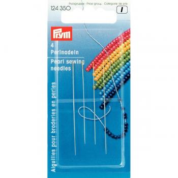 Prym Pearl Sewing Needles HT 10/12 Assorted Sizes, Silver/Gold, 4 Pieces
