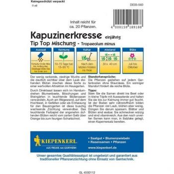 Kiepenkerl Kapuzinerkresse Gartenfreude