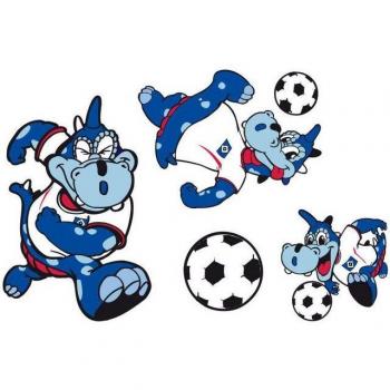 Selbstklebendes Wandtattoo HSV Maskottchen