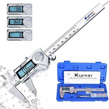 Kynup Digital Venier Caliper, 150mm Caliper with Stainless Steel, IP54 Splash