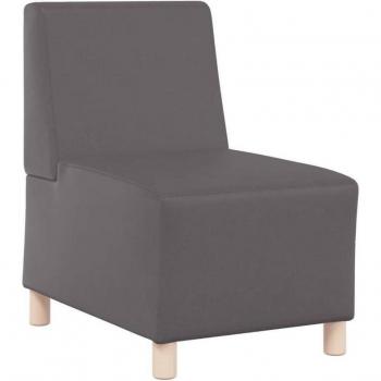 VidaXL Kompakter Sessel Grau 55 cm