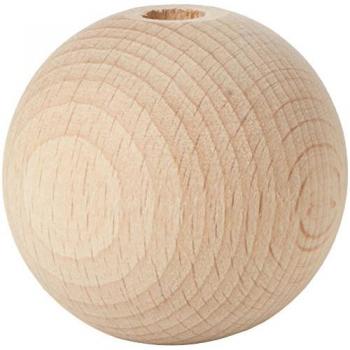 Rohholz-Kugeln, 40 mm, 3er Pack